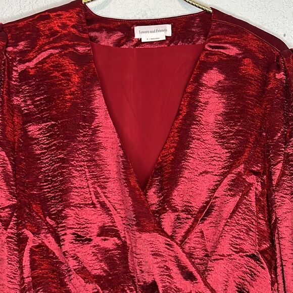 New Lovers and Friends Kelly Top in Wine Red Medium Revolve - Picture 3 of 13